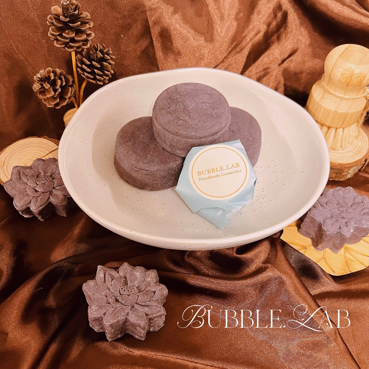Luxury Blue Lotus Shampoo Bar( For Oily Hair, Sensitive Scalp)