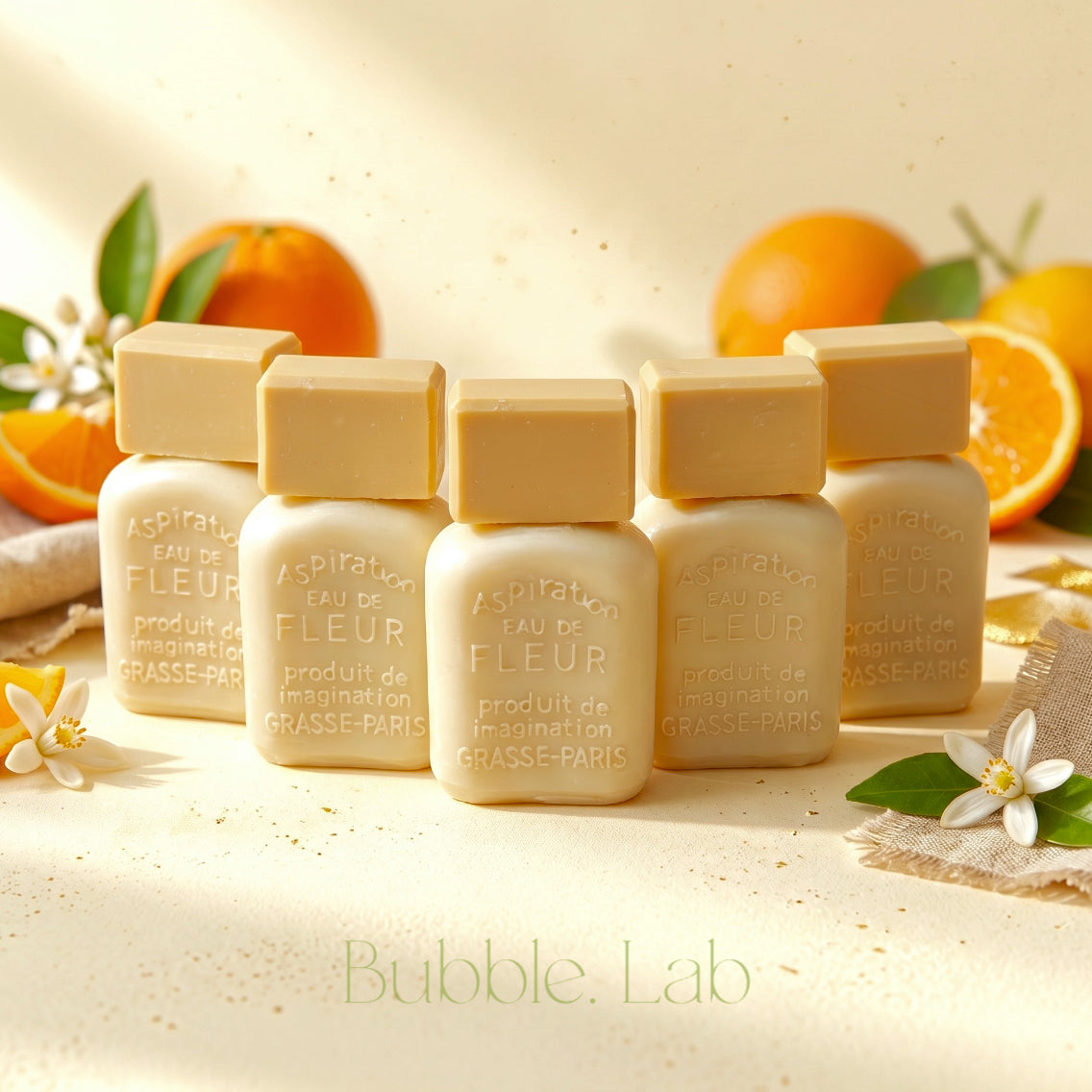 Limited! Citrus Fleur Perfume Bottle Cold Process Soap