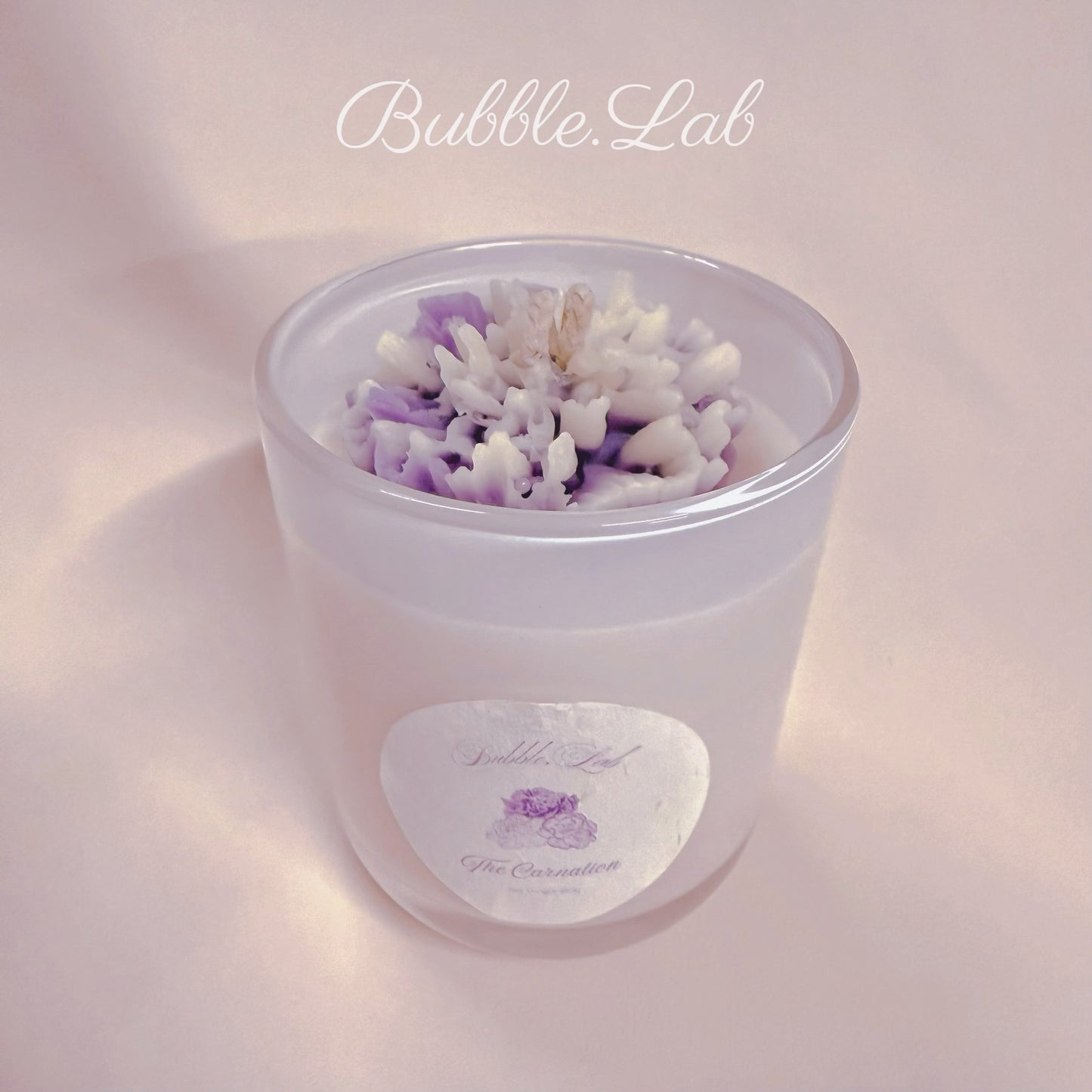 Carnation Bloom Jar Candle