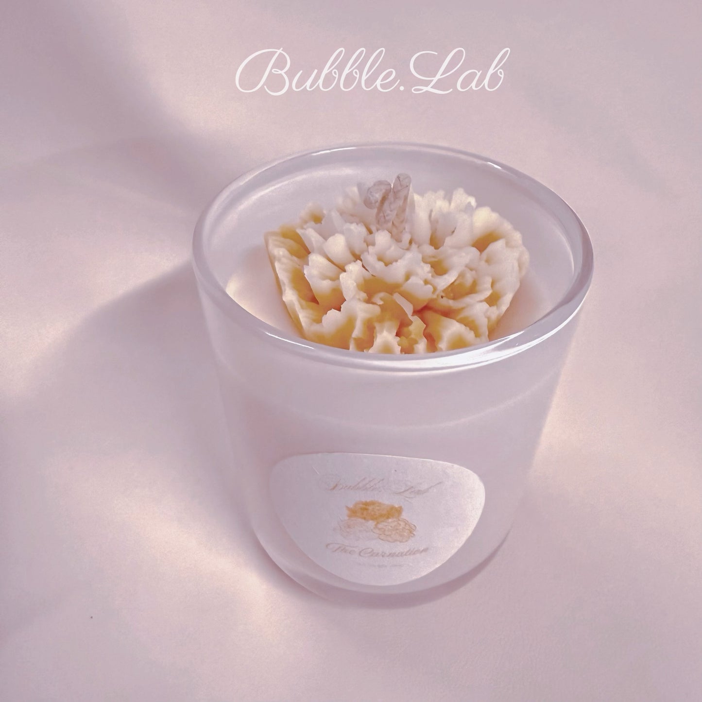 Carnation Bloom Jar Candle