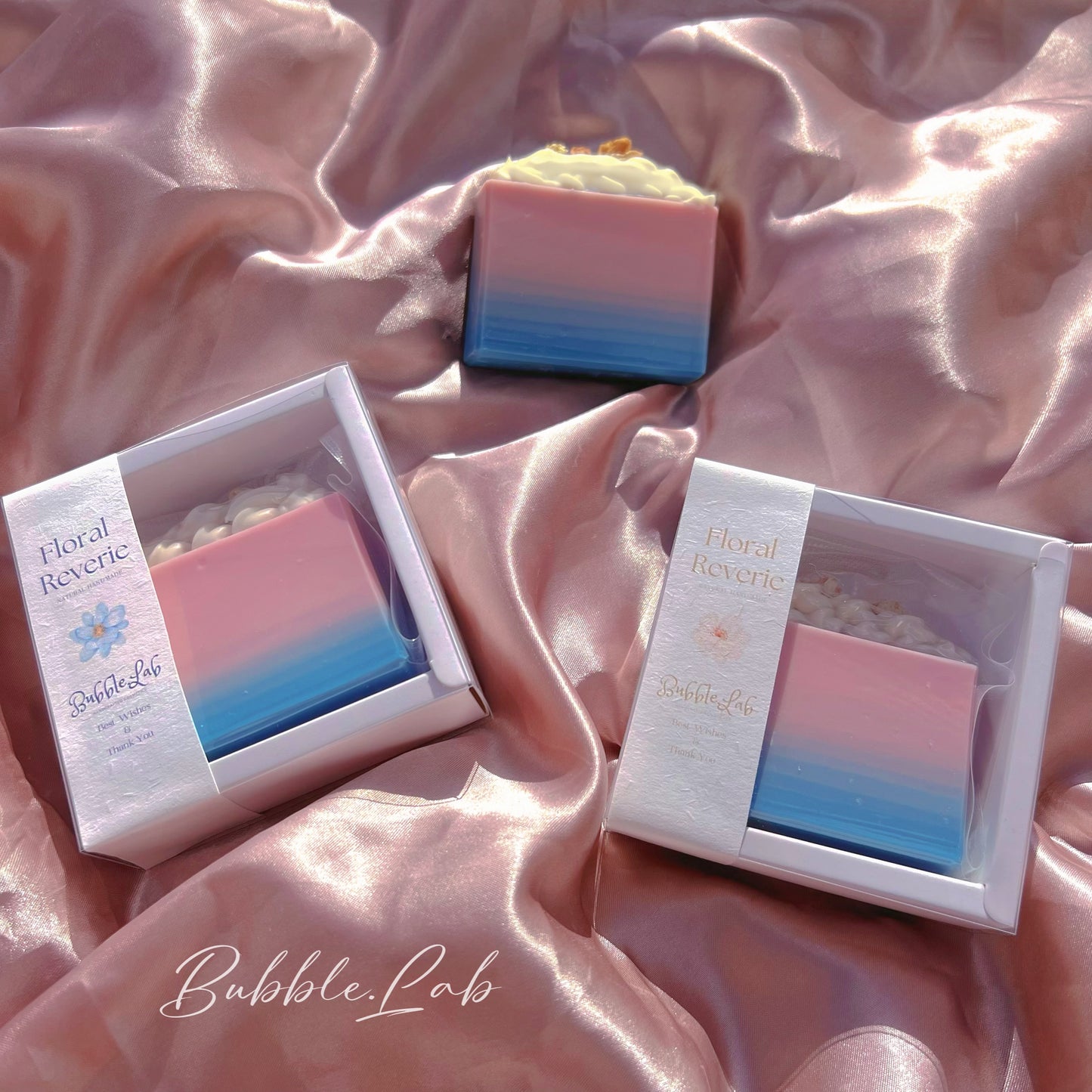 Gradient Pink & Blue Soap(Jasmine)