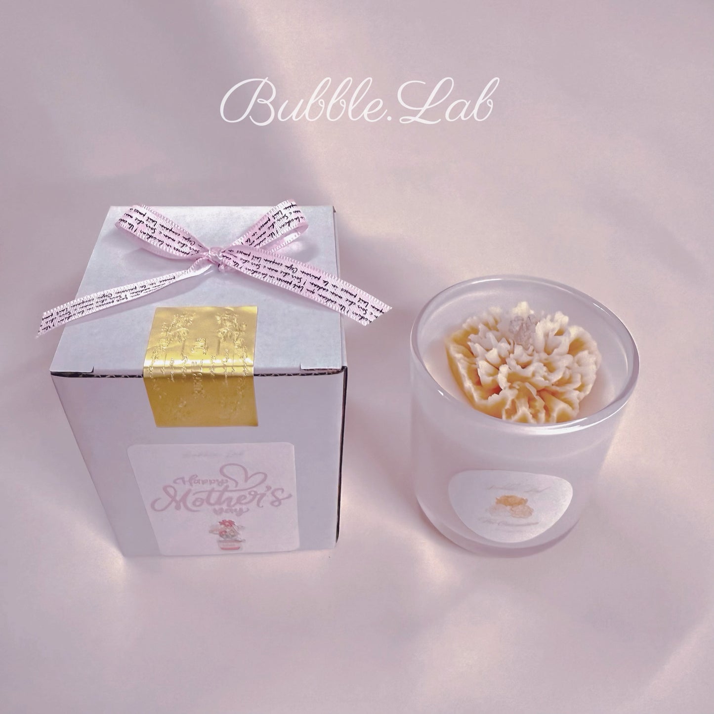 Carnation Bloom Jar Candle