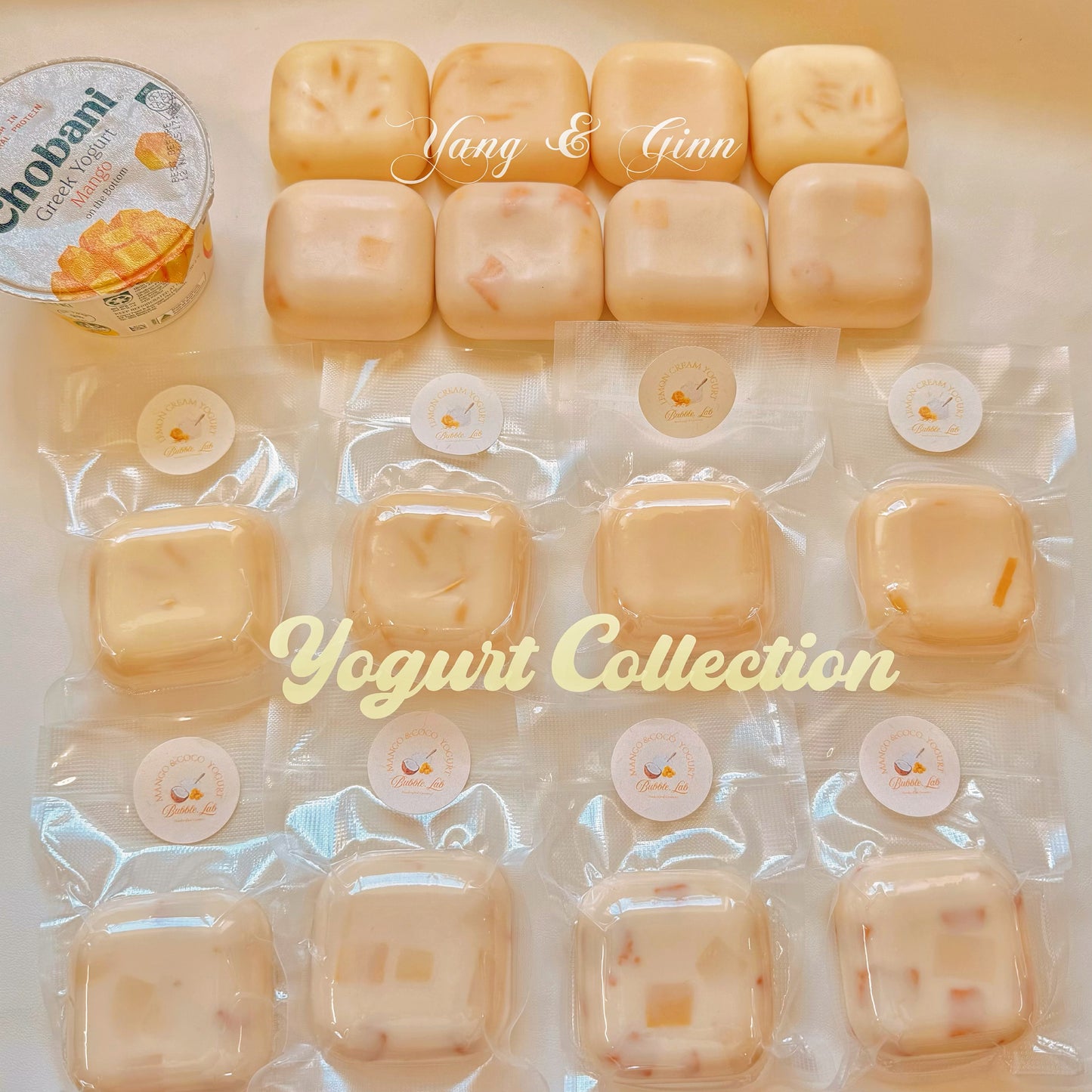 Yogurt Collection Handmade Soap( Lemon Cream, Mango & Coconut)
