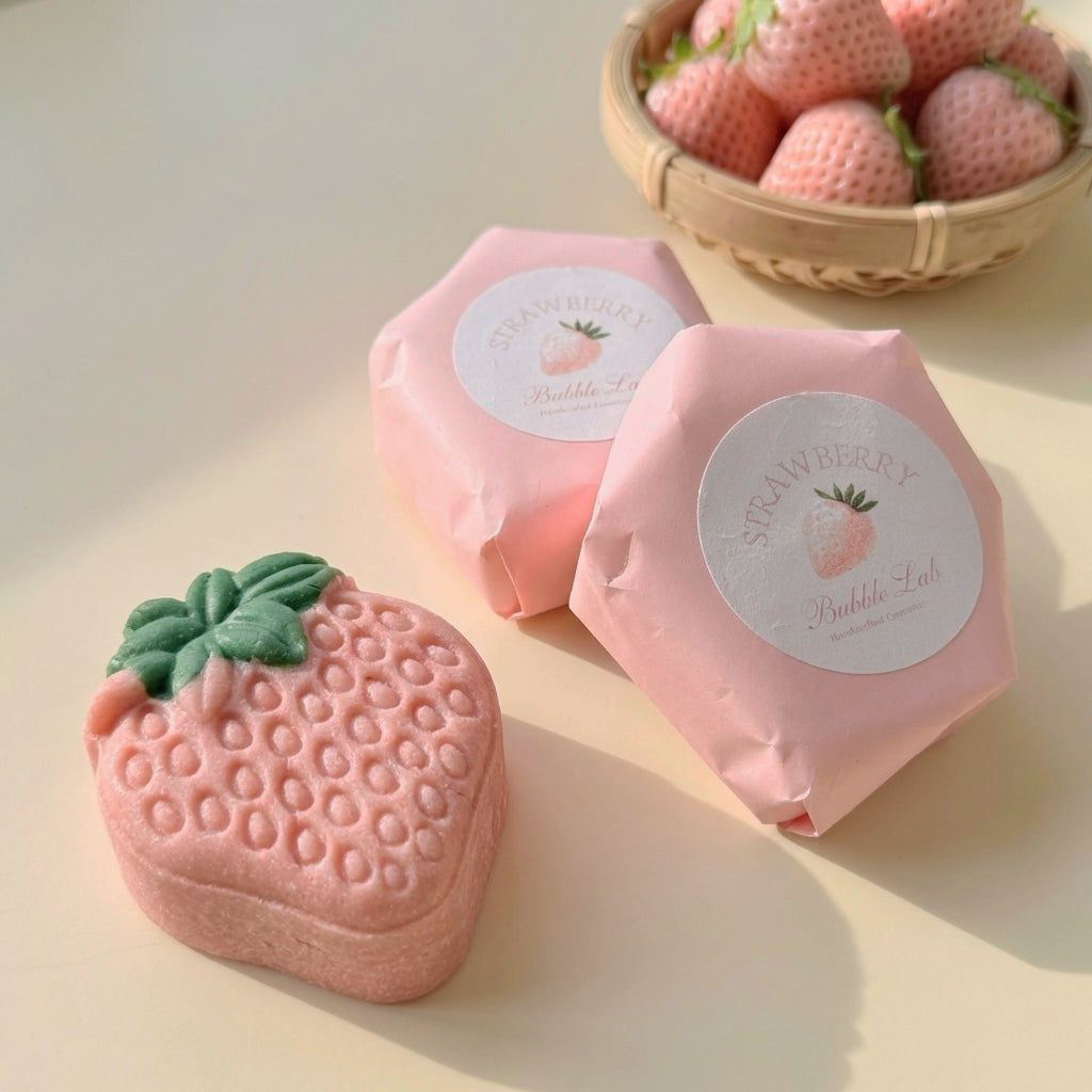 🍓Strawberry Cream Luxury Vegan Shampoo Bar( For All Scalps)