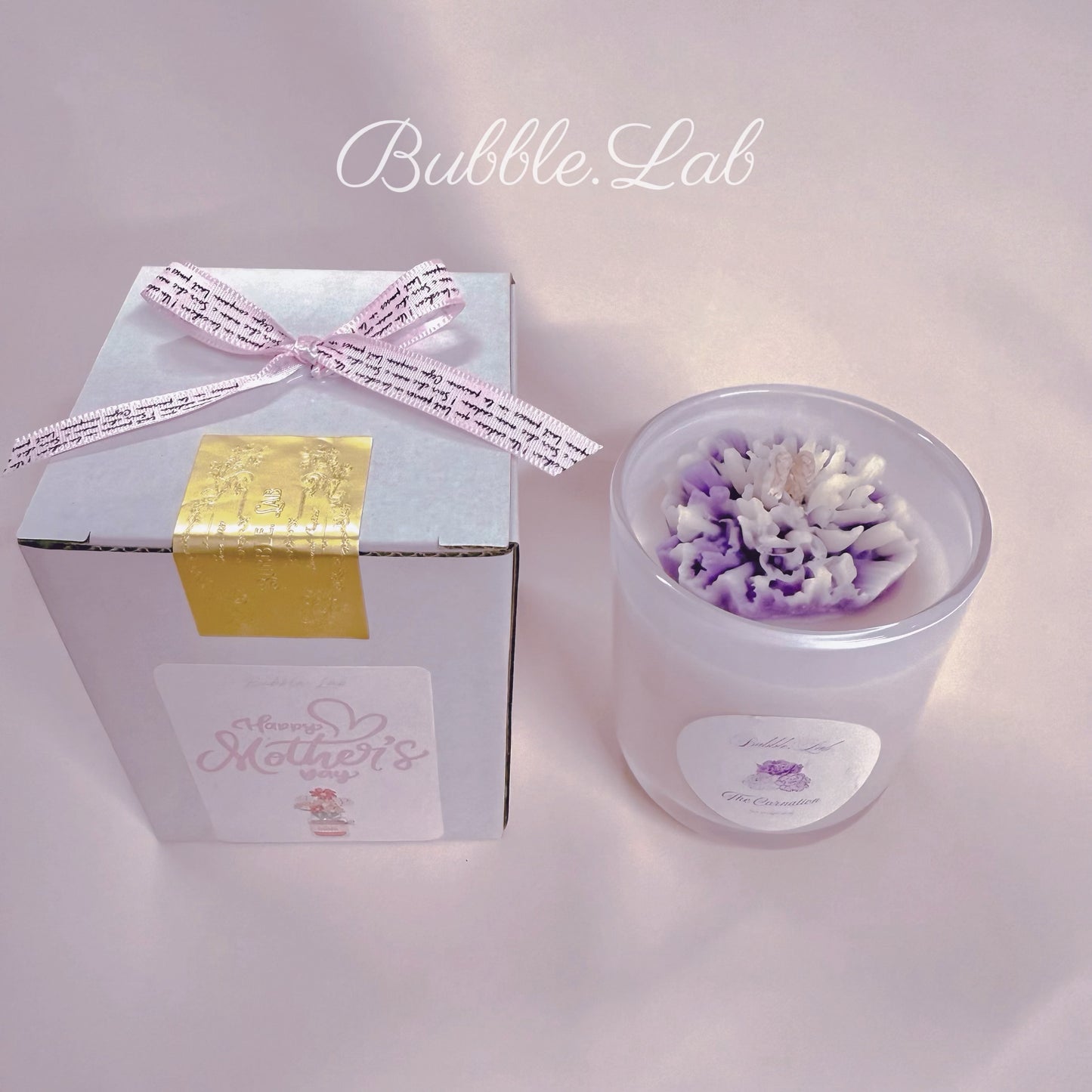 Carnation Bloom Jar Candle