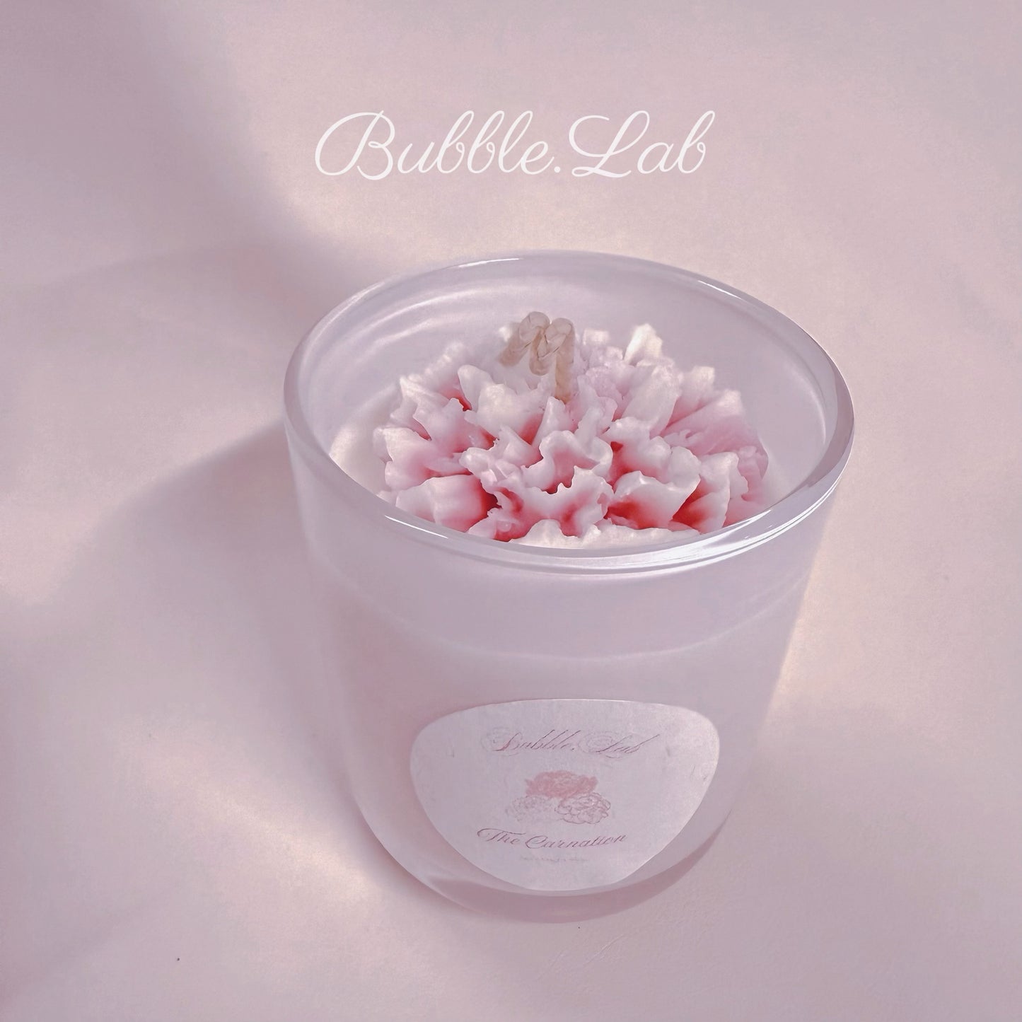 Carnation Bloom Jar Candle