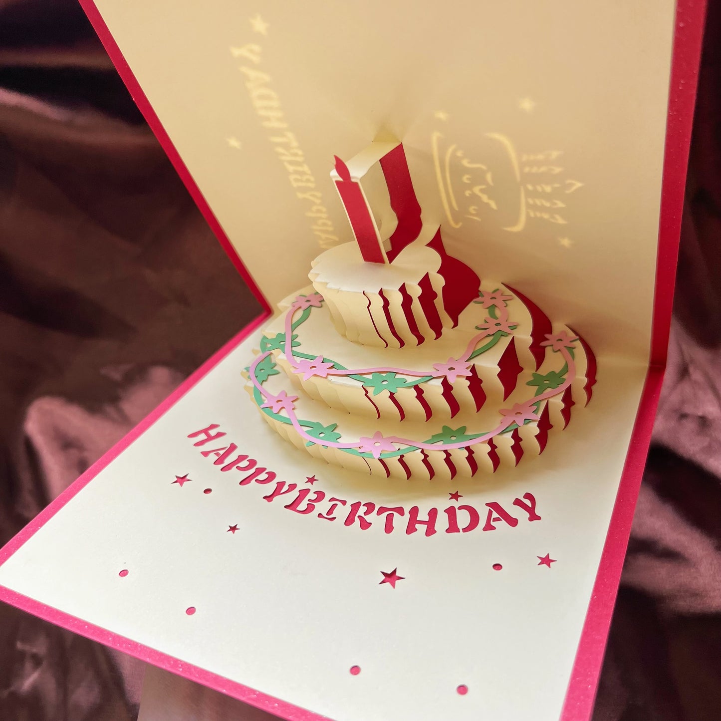 Exquisite 3D Birthday Card