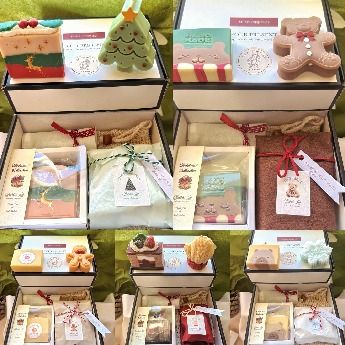 Artisan XMAS Soap & Candle Gift Box(Make Up Your Unique Gift Box!)
