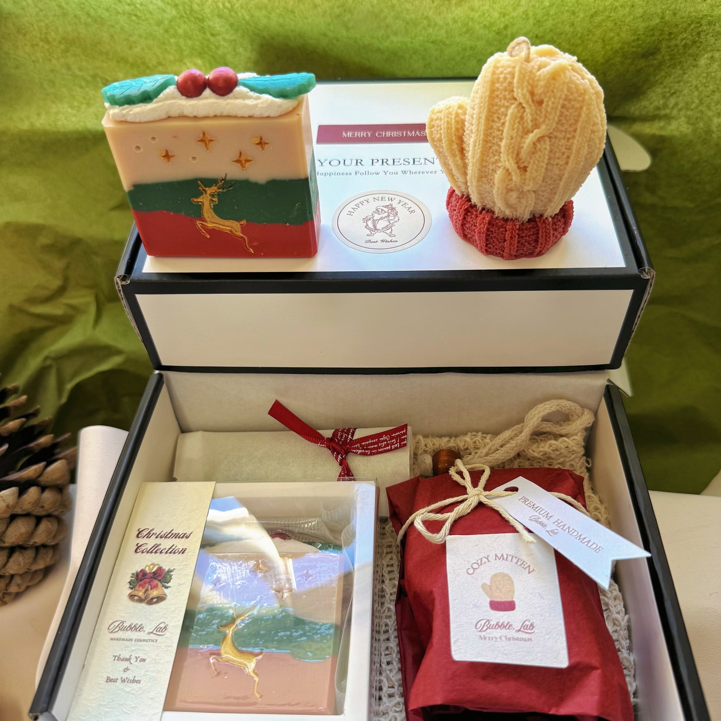 Artisan XMAS Soap & Candle Gift Box(Make Up Your Unique Gift Box!)