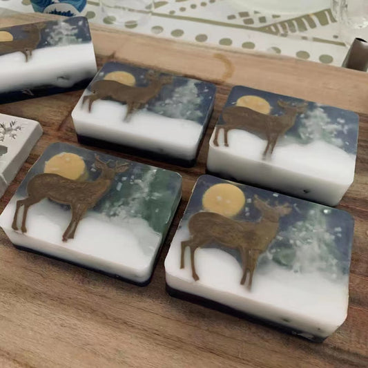 XMAS Snow Night & Deer MP Soap