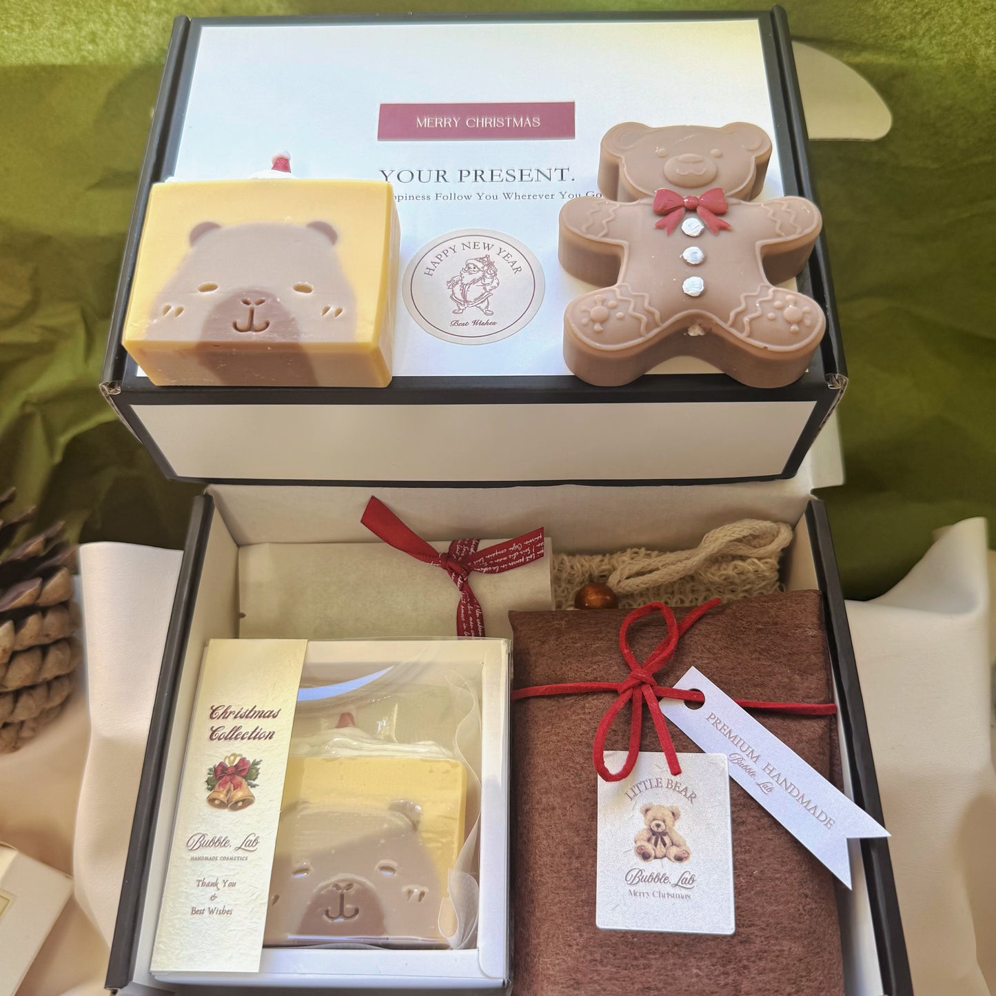 Artisan XMAS Soap & Candle Gift Box(Make Up Your Unique Gift Box!)