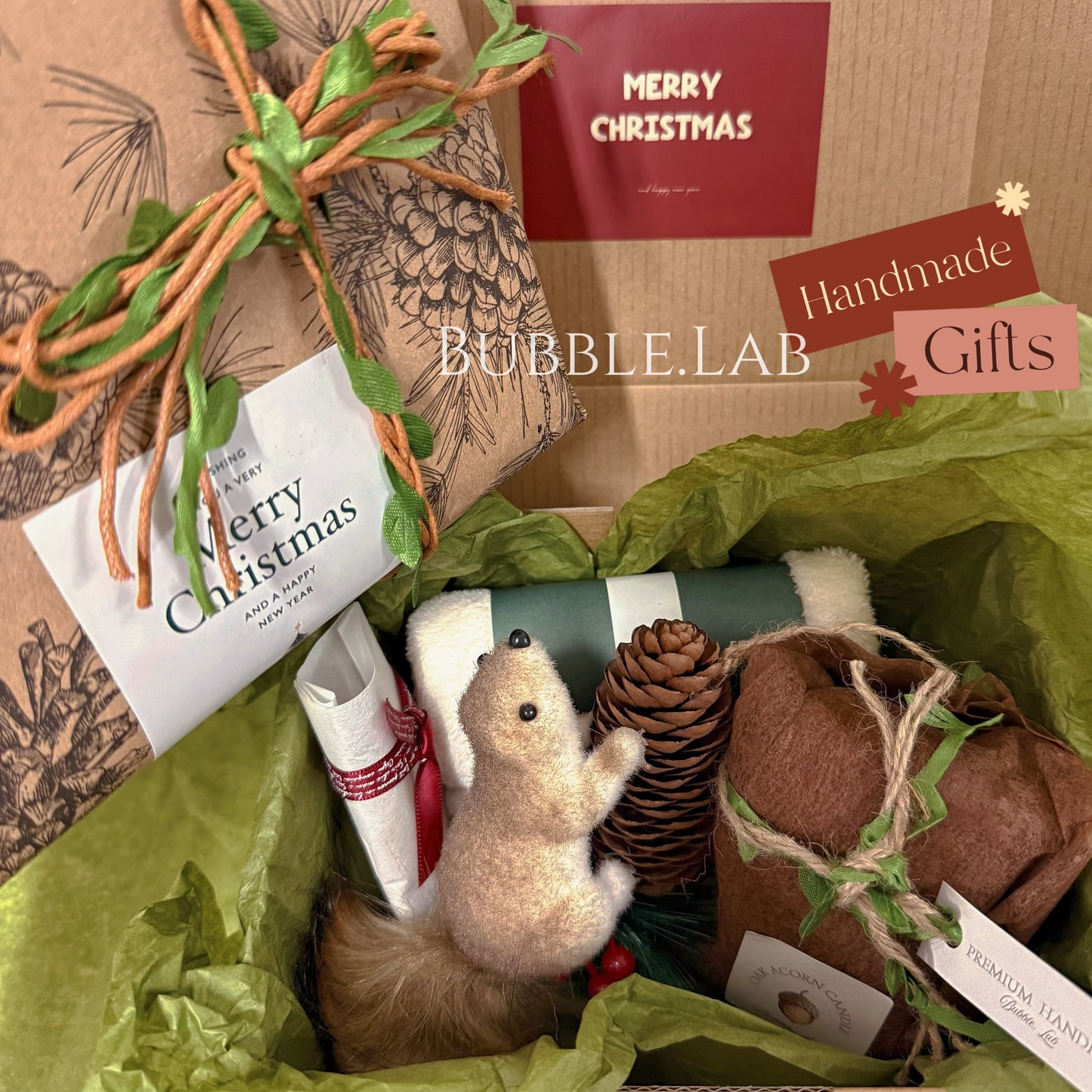 🌳“Forest Whisper”-Pine & Squirrel Gift