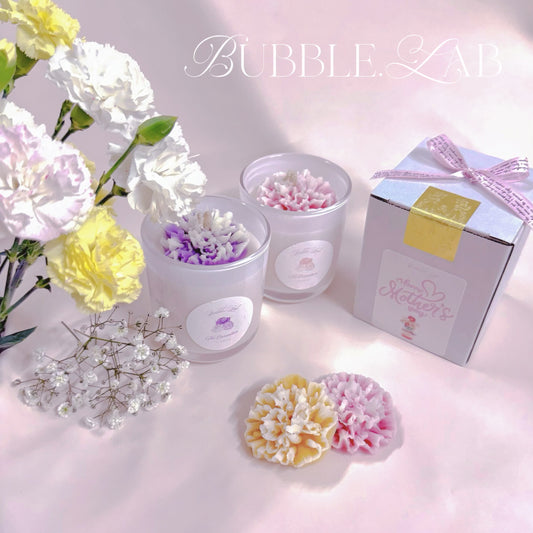 Carnation Bloom Jar Candle