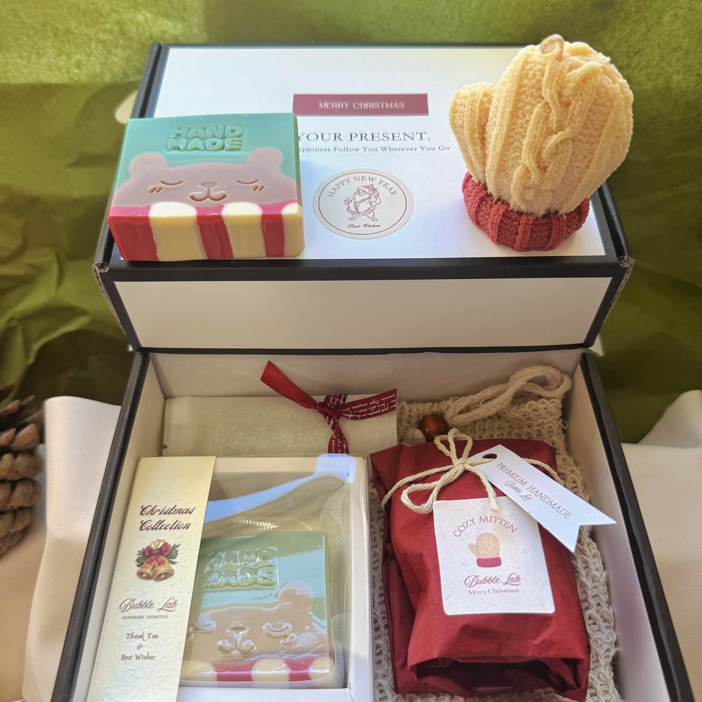Artisan XMAS Soap & Candle Gift Box(Make Up Your Unique Gift Box!)