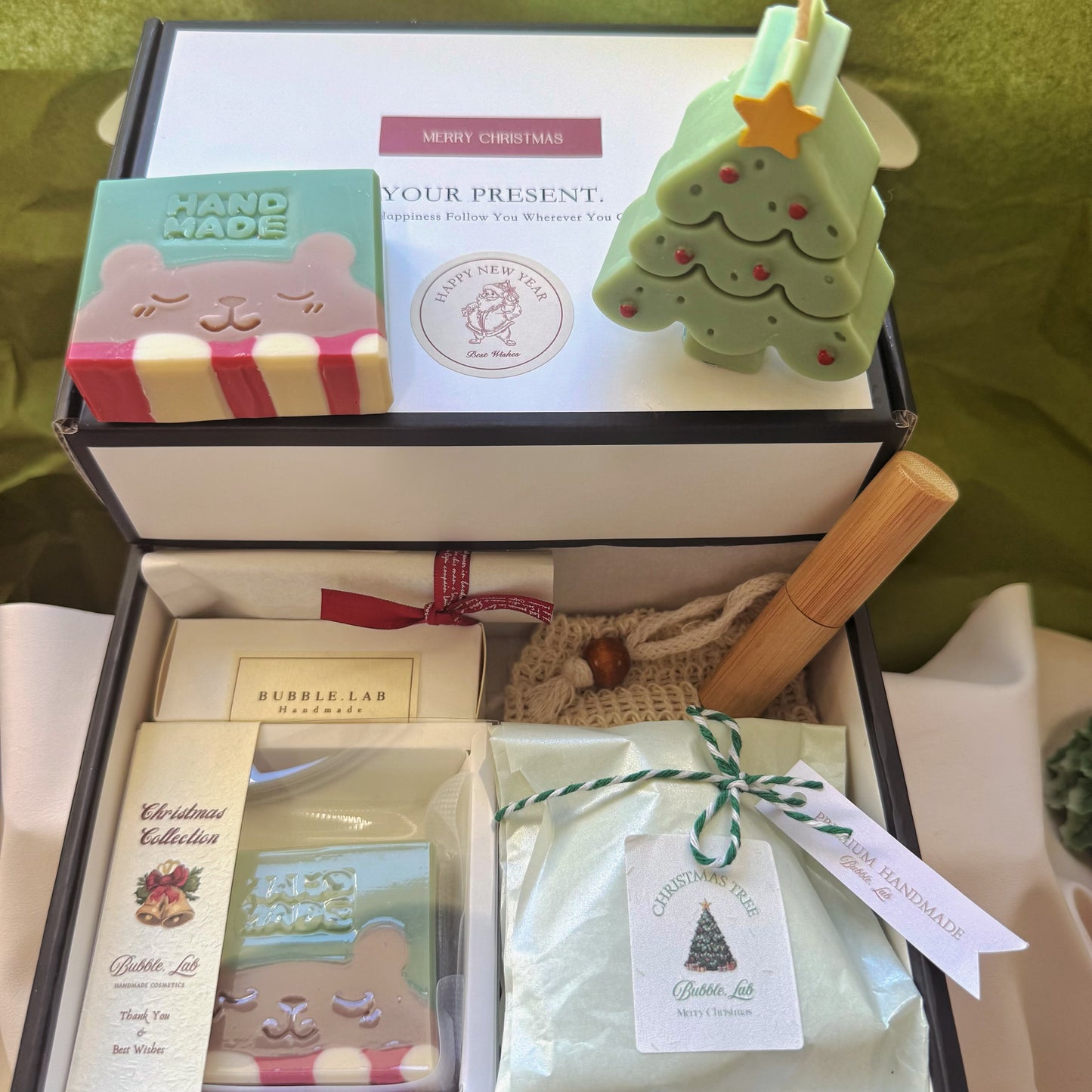Artisan XMAS Soap & Candle Gift +Luxury Lip Balm Box(Make Up Your Unique Gift Box!)