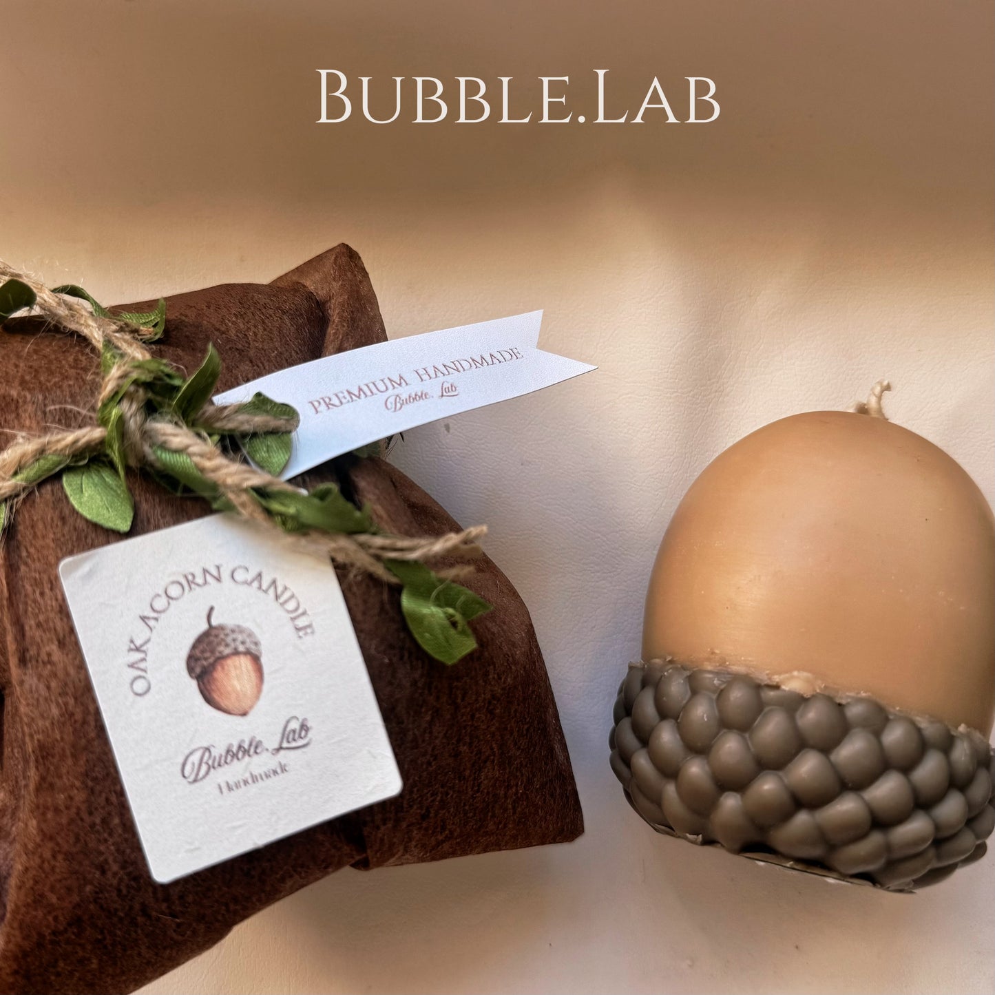 Pinecone & Acorn Candle