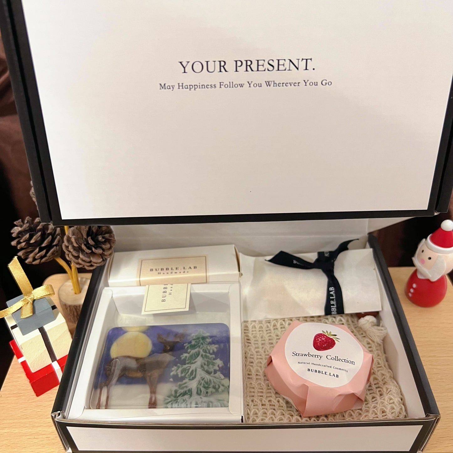 XMAS Artisan Soap+Lip Balm+Luxury Shampoo Bar Gift Box