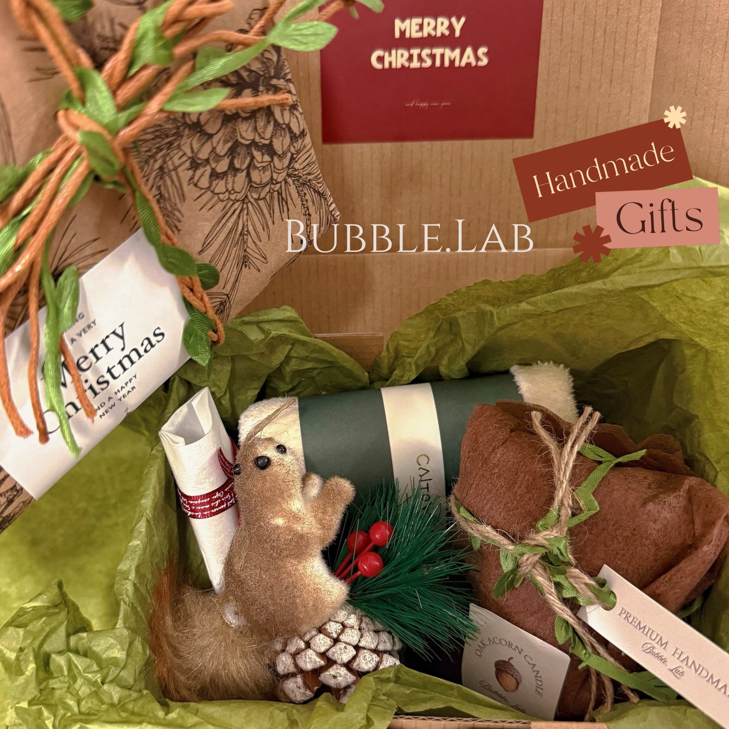 🌳“Forest Whisper”-Pine & Squirrel Gift