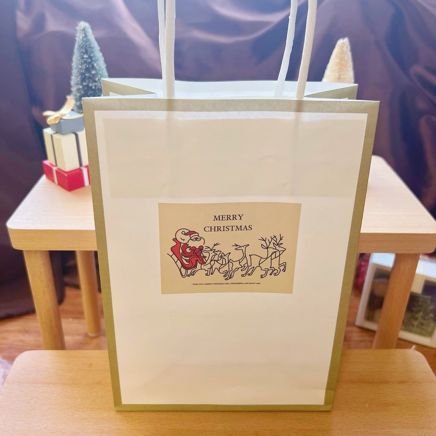 Small XMAS Style Gift Bag