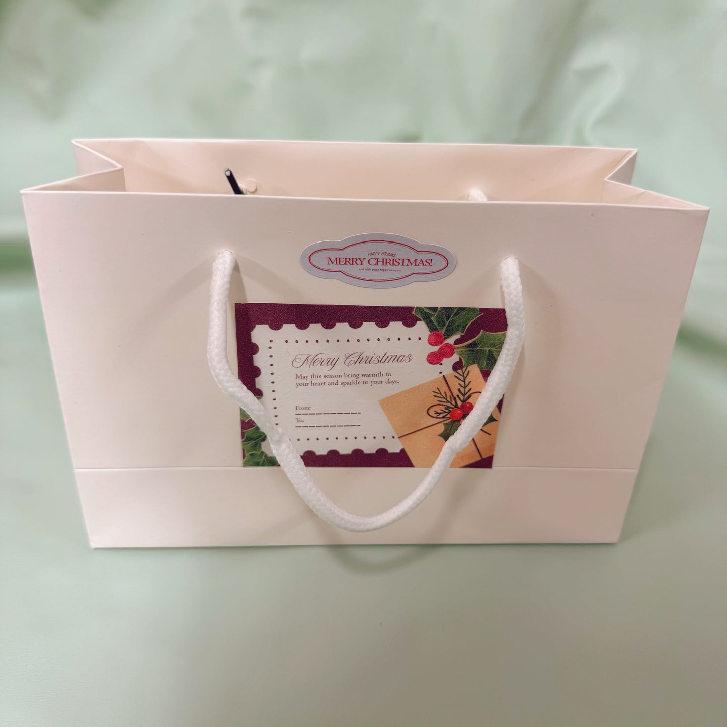 XMAS Bag with Name Sticker (Optional Personalisation)