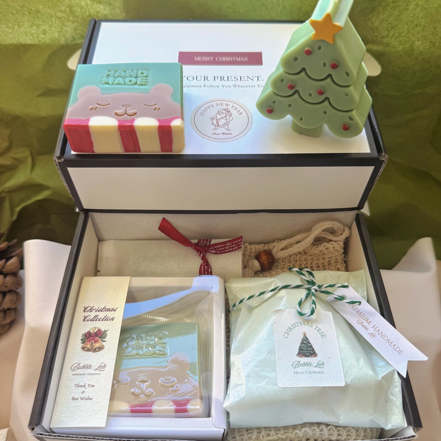 Artisan XMAS Soap & Candle Gift Box(Make Up Your Unique Gift Box!)