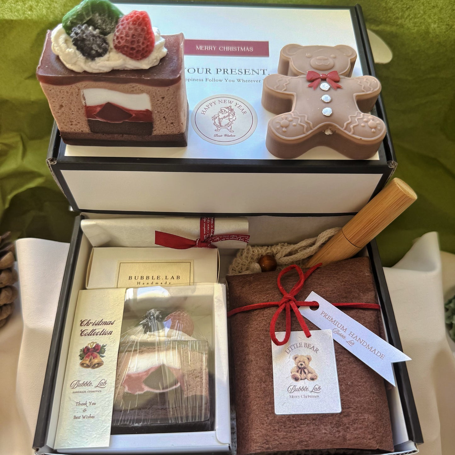 Artisan XMAS Soap & Candle Gift +Luxury Lip Balm Box(Make Up Your Unique Gift Box!)
