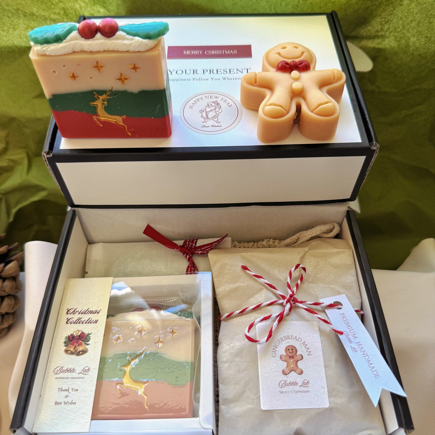 Artisan XMAS Soap & Candle Gift Box(Make Up Your Unique Gift Box!)