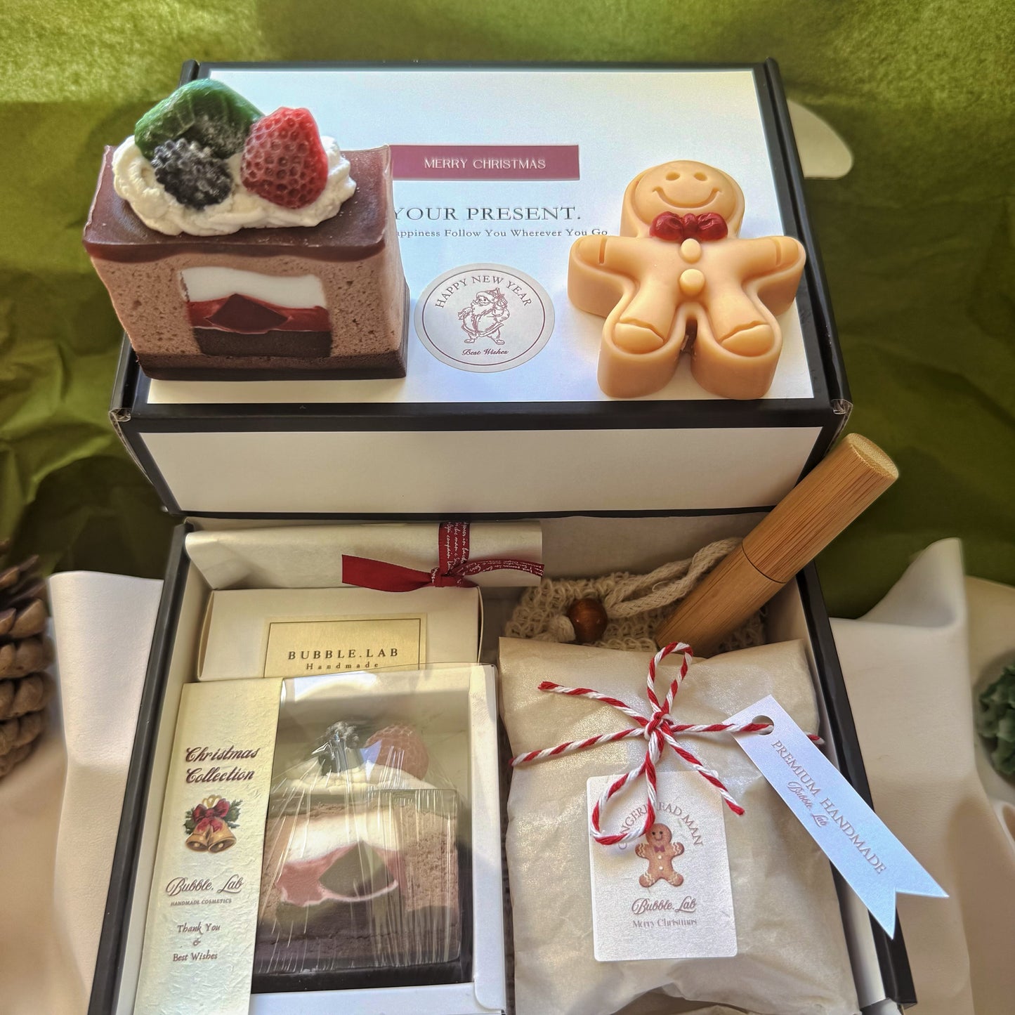 Artisan XMAS Soap & Candle Gift +Luxury Lip Balm Box(Make Up Your Unique Gift Box!)