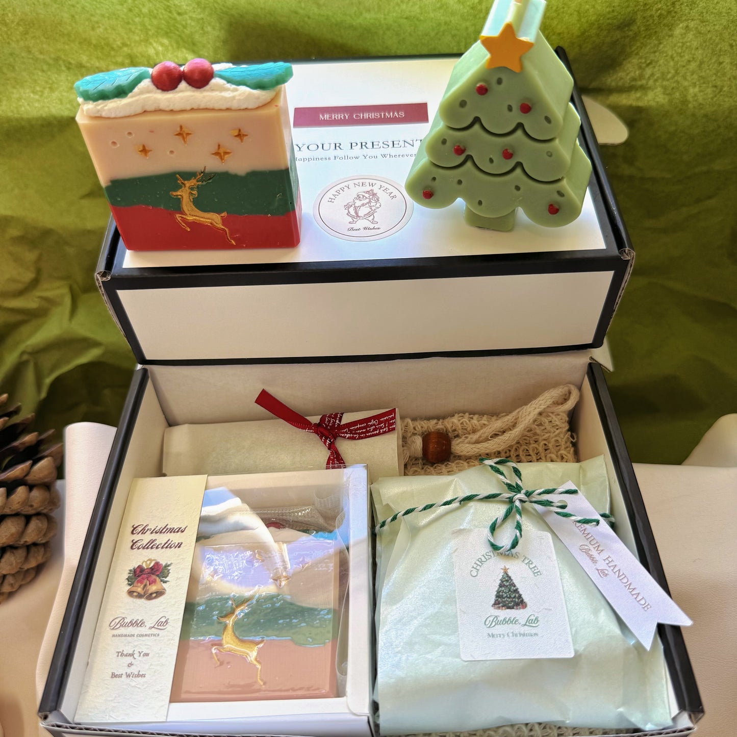 Artisan XMAS Soap & Candle Gift Box(Make Up Your Unique Gift Box!)
