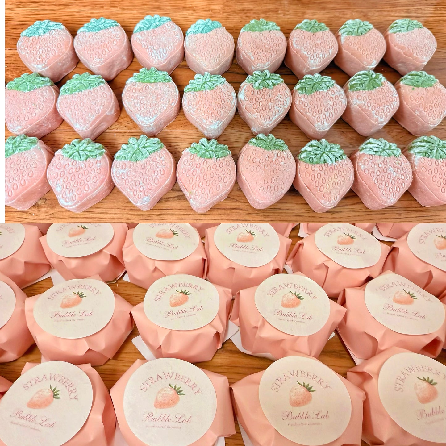 🍓Strawberry Cream Luxury Vegan Shampoo Bar（ For All Scalps)