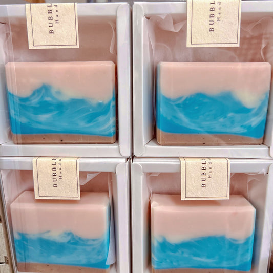 Pink Ocean Wave Artisan Cold Process Soap