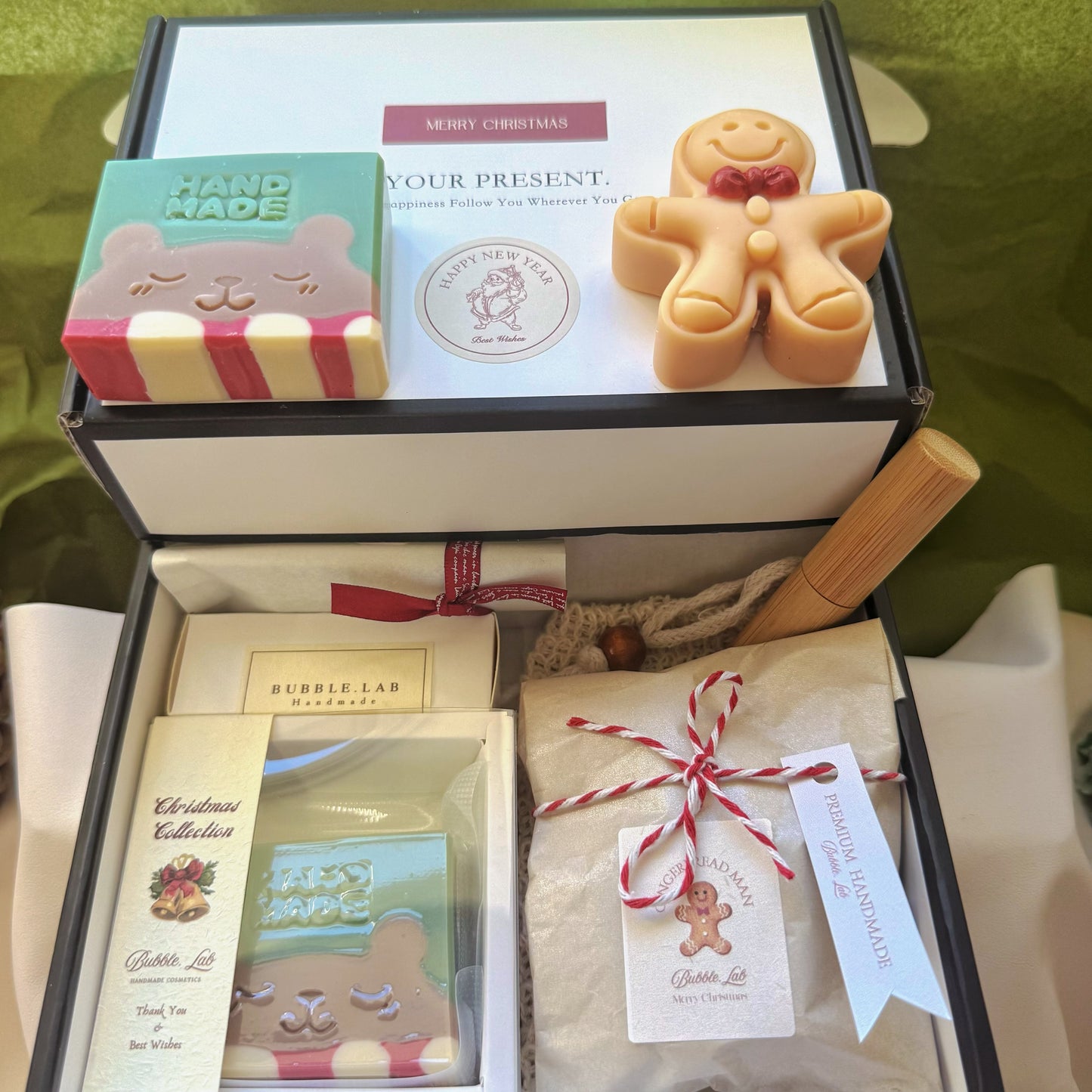 Artisan XMAS Soap & Candle Gift +Luxury Lip Balm Box(Make Up Your Unique Gift Box!)