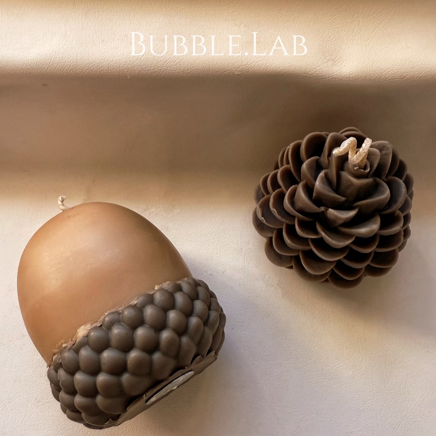 Pinecone & Acorn Candle