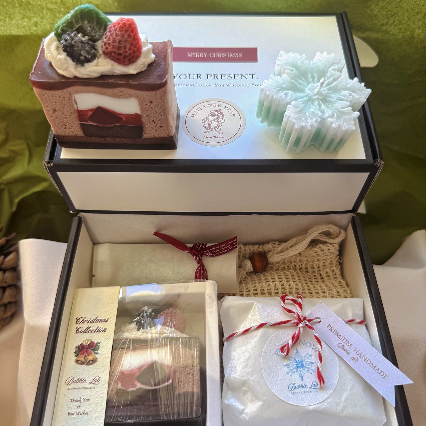 Artisan XMAS Soap & Candle Gift Box(Make Up Your Unique Gift Box!)