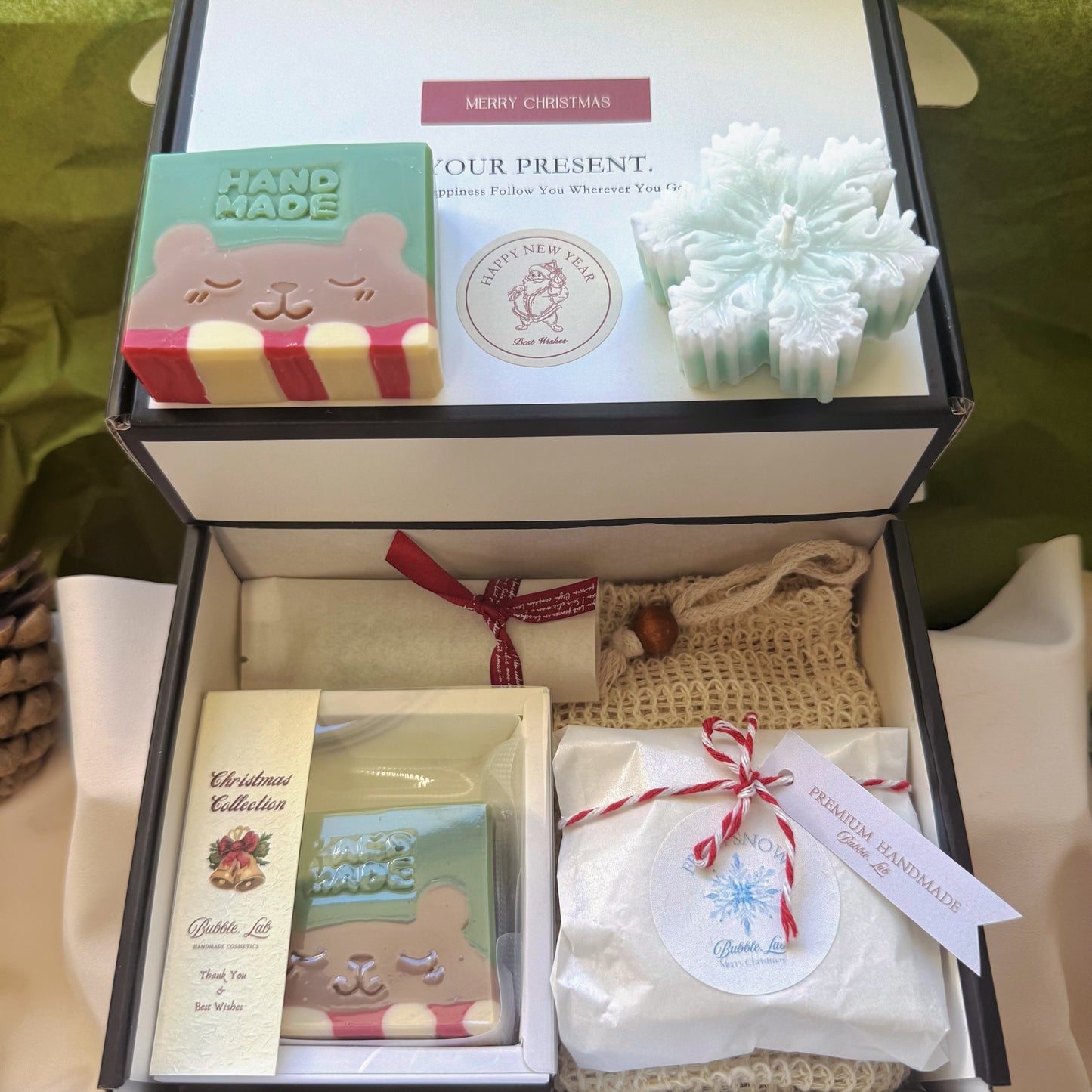 Artisan XMAS Soap & Candle Gift Box(Make Up Your Unique Gift Box!)