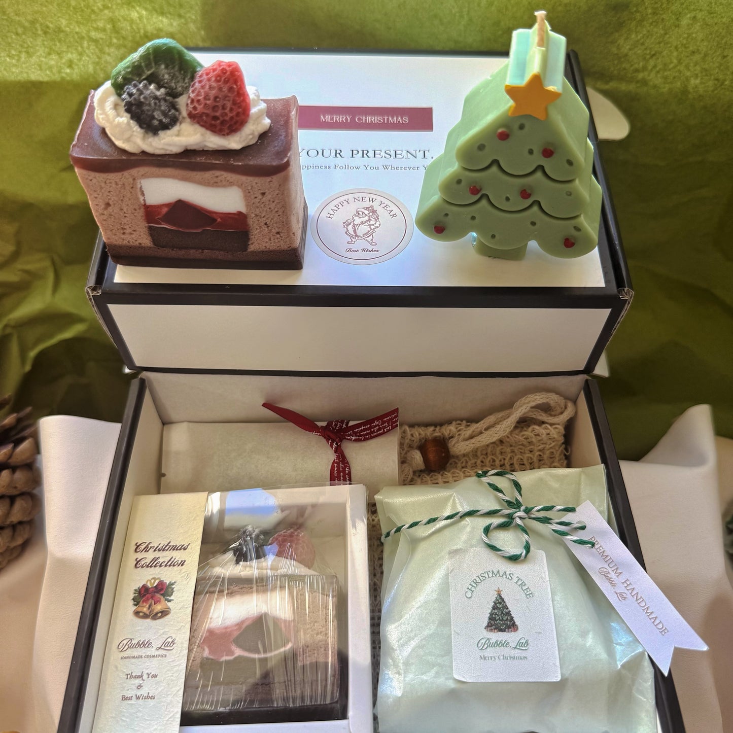 Artisan XMAS Soap & Candle Gift Box(Make Up Your Unique Gift Box!)