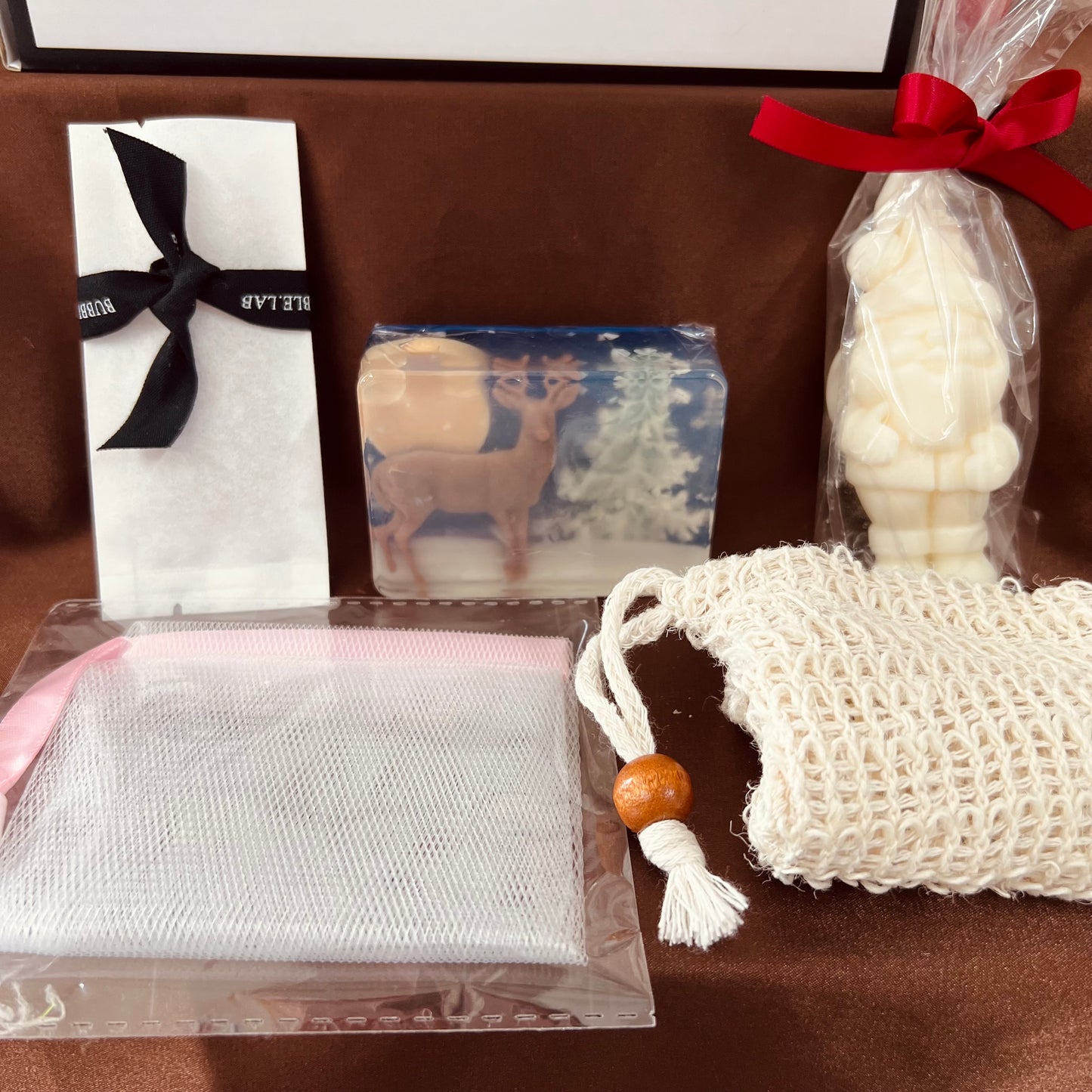 Snow Night Deer Mp Soap & Candle Gift Box