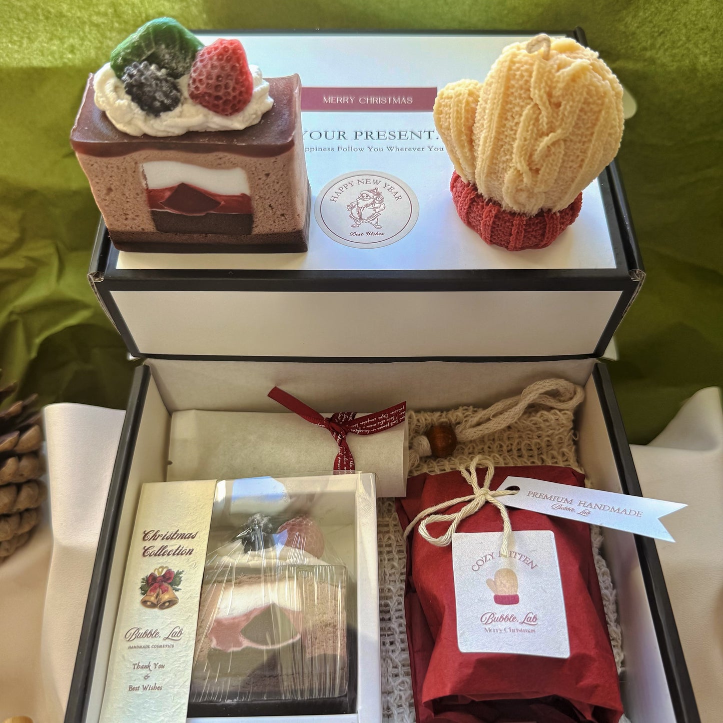 Artisan XMAS Soap & Candle Gift Box(Make Up Your Unique Gift Box!)