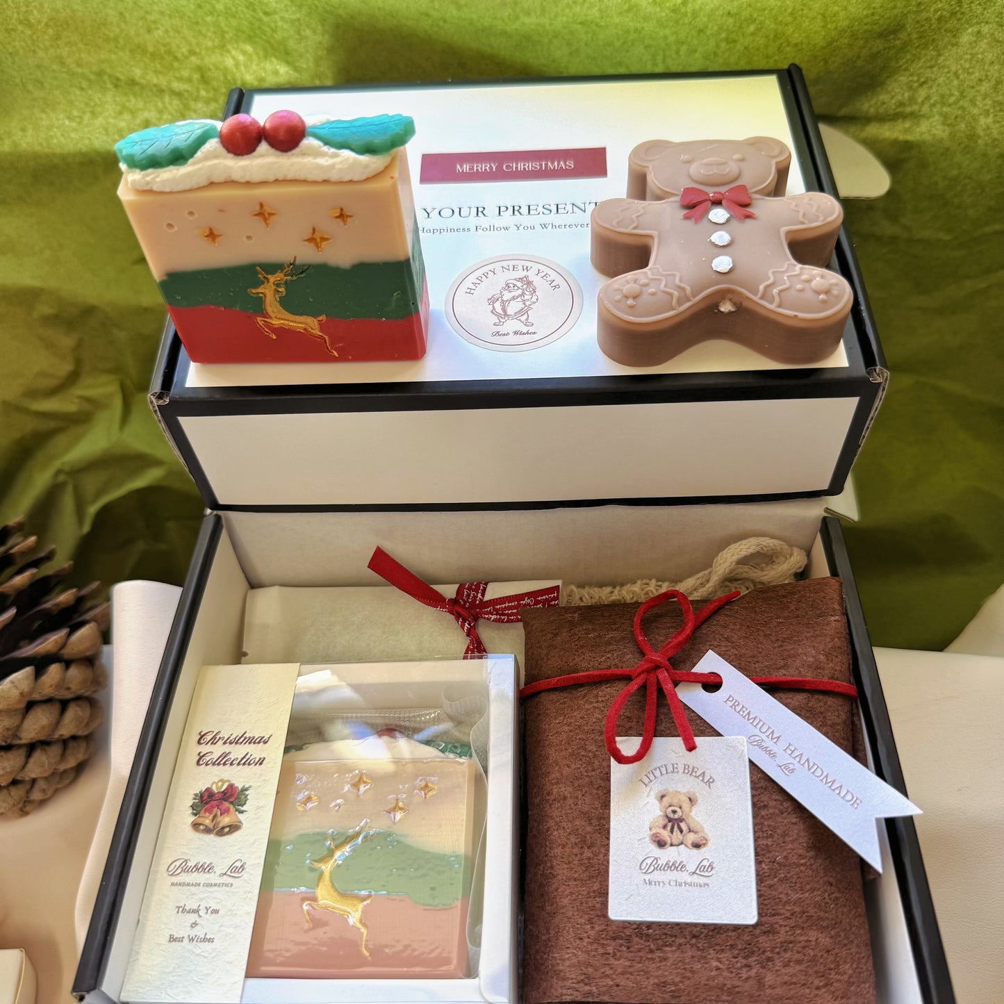Artisan XMAS Soap & Candle Gift Box(Make Up Your Unique Gift Box!)