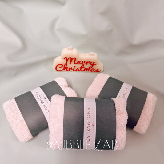 Soft Coral Fleece Mini Towel 🌿