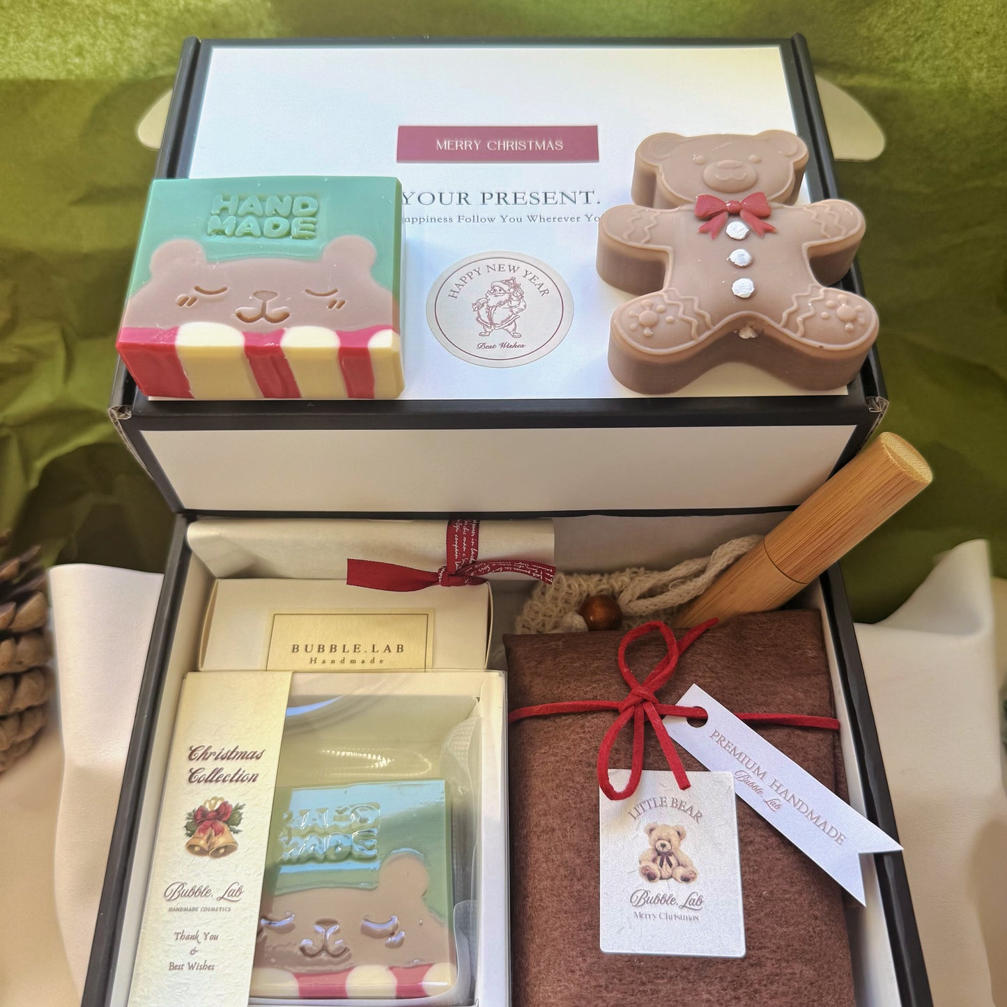 Artisan XMAS Soap & Candle Gift +Luxury Lip Balm Box(Make Up Your Unique Gift Box!)