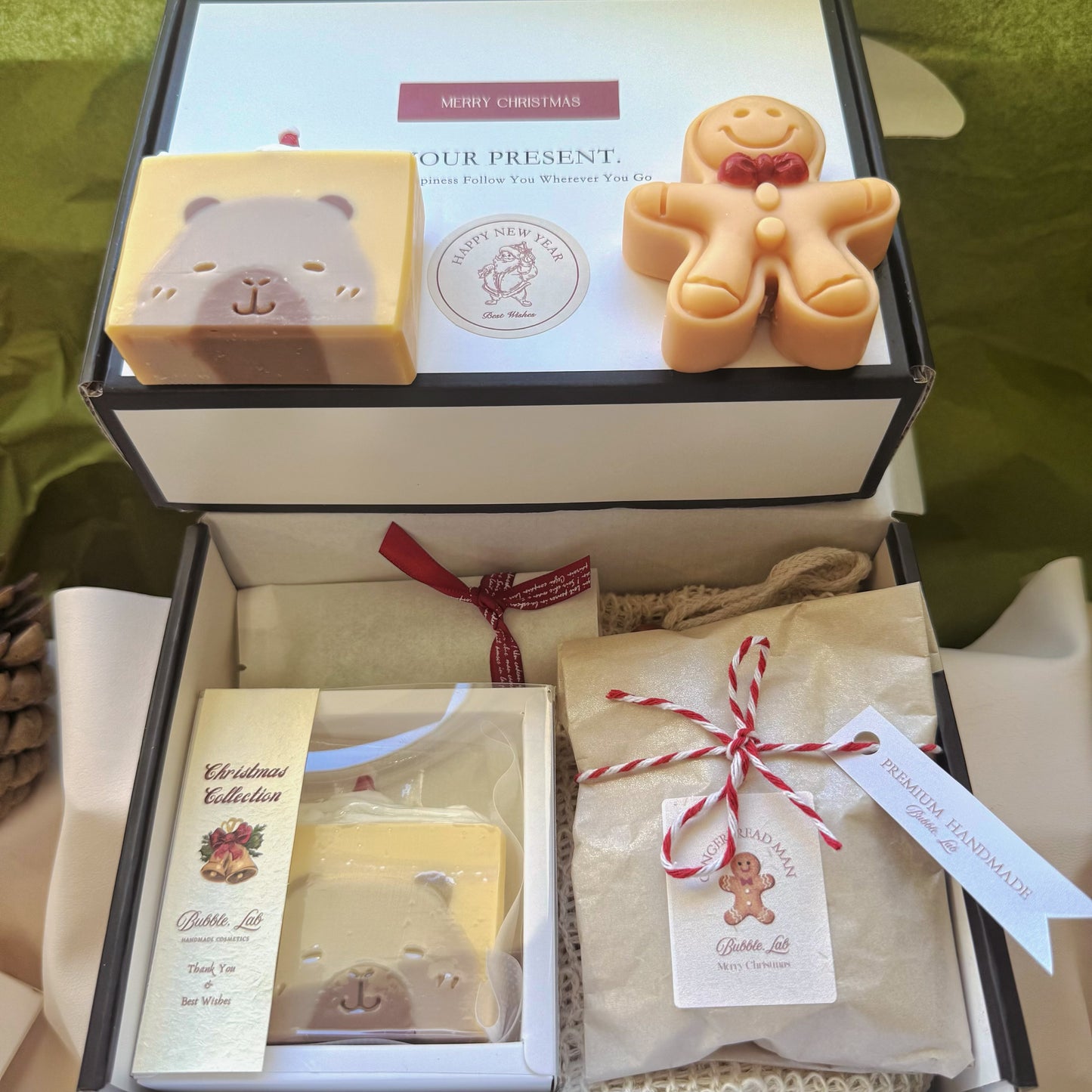 Artisan XMAS Soap & Candle Gift Box(Make Up Your Unique Gift Box!)