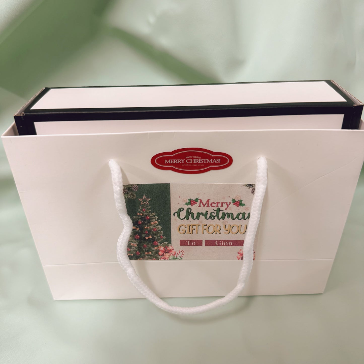 XMAS Bag with Name Sticker (Optional Personalisation)